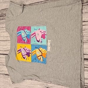 NWOT - Girls Fortnite Fluorescent Llama Tee - Size 10/12